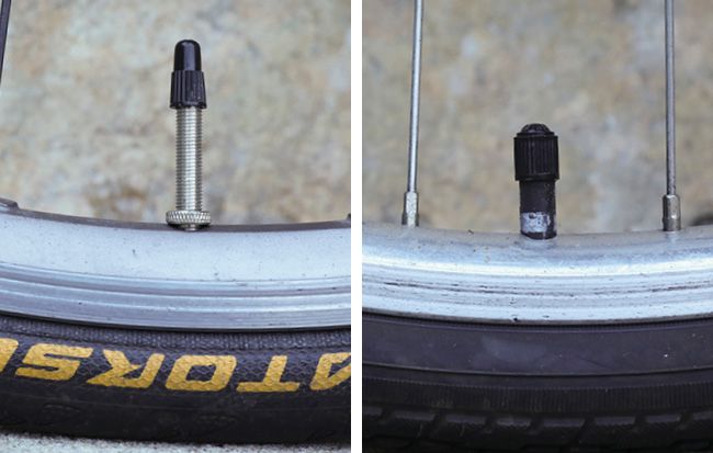 how to fill up bike tires