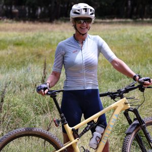 Ann Harrison off on another cycling adventure